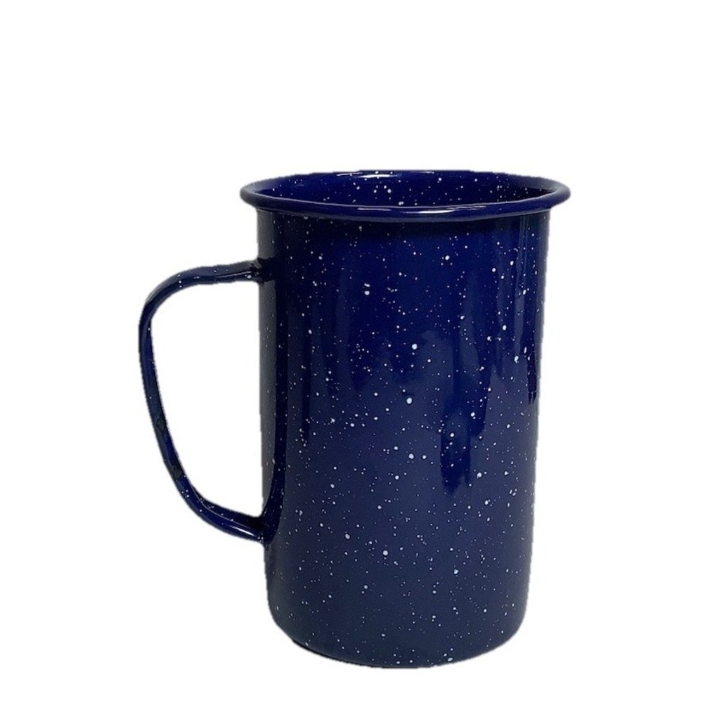 Dia De Los Muertos All Souls Day Blue Speckled Enamel - Coffee Soup Cup 5"x 3.5" - Picture 3 of 3